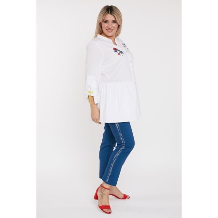 Female shirt, size 52, white color-2