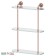 Three -tier shelf, width 40 cm, glass, antique copper