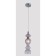 Suspended lamp Crystal Lux, Iris 2071/201, E14, 1x60 W, 47x13x13 cm, chromium color