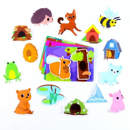 Developing Velcro game "Houses for animals"-3