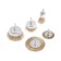 A set of metal brushes for the tundra drill, flat 50-75 mm, cups 25-50-75 mm, 5 pcs.