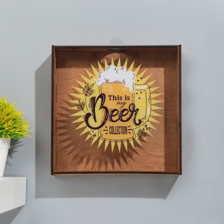 Pigpy for beer covers "This is my beer collection" 24.5x23x5 cm