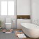 Set of bathroom rugs Ethel Boticelli 2 pcs, 80x50 cm, 50x40 cm, velor
