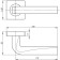 Separate handle Armadillo KEA SQ001-21SN-3, matte chromium