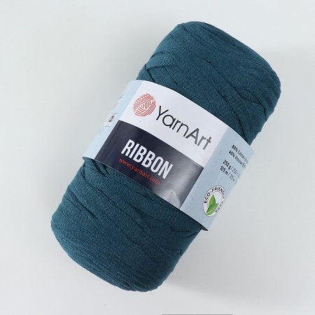 Ribbon yarn 40% polyester, 60% cotton 125m/250g (789 marine)-1