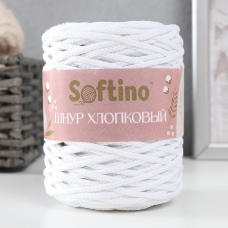 Knitting cord without a core 70% cotton, 30% polyester width 3mm 100m/160 ± 10g (101)-3