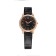 Women's watch, D-3.4 cm, black strap