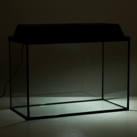 Aquarium "rectangular" with a lid, 60 liters, 56 x 29 x 36/41 cm, black-1