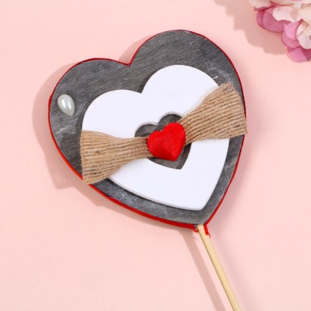 Decorative skewer "Heart" 30 cm