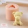 Mold Silicone "Bear Hands by the mouth" (prayer 4.5x3.7x3.5cm)