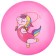 Children's ball zabiaka "Unicorn with a rope", d = 22 cm, 60 g, pink color