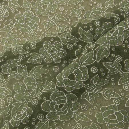 Women's scarf, khaki color, size 70x70-1