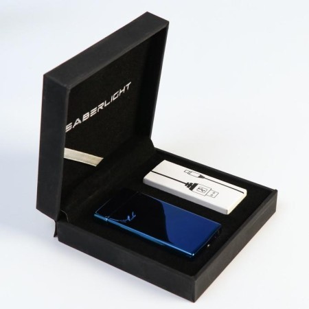 Electronic lighter, arc, 10 x 3 x 10 cm, dark blue-4