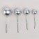 Set for decorating "Beads", silver color