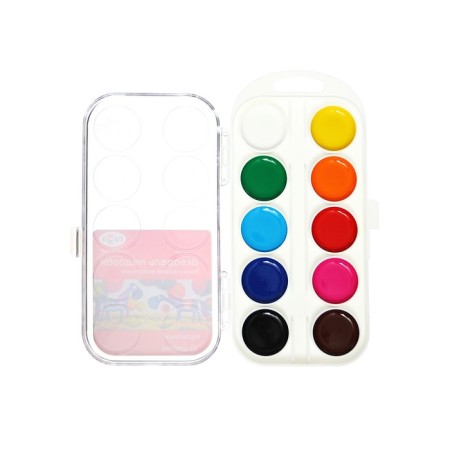 Watercolor 10 colors "Gamma" "Cartoons", in a plastic box, without a brush-5