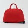 Road bag on wheels, external pocket, red color