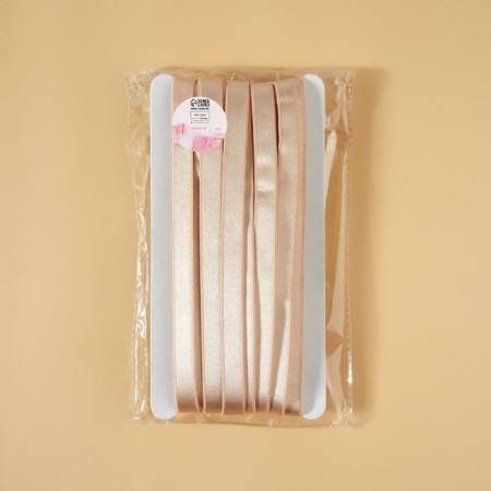 Glass for straps, shiny, 10 mm, 10 ± 0.5 m, beige color-1
