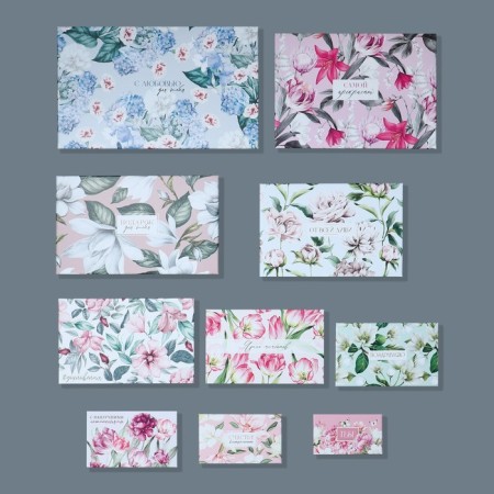 Set of boxes 10 in 1, gift packaging, “Flower garden”, 12 x 7 x 4 - 32.5 x 20 x 12.5 cm-10