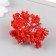 Artificial plant for creativity plastic "red maple" 6x7.3 cm