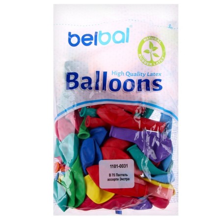 Shar Latex 10 ", pastel, set 50 pcs., Mix color-1
