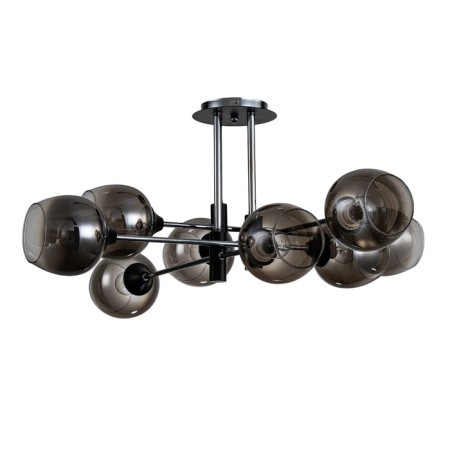 Lamp on the ESCADA rod, 1138/8P. 8x40W, E27, 800x800x360 mm, black/chrome color-1