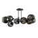 Lamp on the ESCADA rod, 1138/8P. 8x40W, E27, 800x800x360 mm, black/chrome color