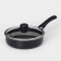 Silenik Consul, 1.5 l, d = 20 cm, plastic handle, glass cover, anti -stick coating, black color