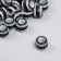 Beads for creativity plastic "Black barrels. White strips" set of 20 g 1.2x1.2x0.9 cm