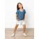 Vest for girl Knit height 122 cm, blue color