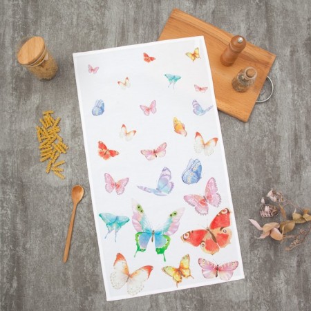 Towel "Ethel" butterflies 40x73 cm, 100% cotton, sarzha 190 g/m2