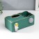 Stand+napkin Polystone "Cosmonaut" dark green 9.5x12x24 cm
