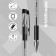 Ballic handle Erich Krause Ultra-30, node-bela 0.7 mm, ink black, rubber emphasis, letter line 2000 meters
