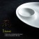 Porcelain dish with a boat of the White Label, D = 25 cm, white color