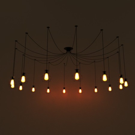 Lamp "Spider" 16he27 40W Black Bayerlux-32