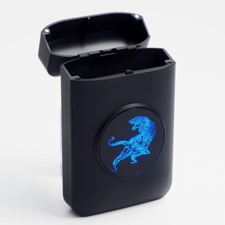 Electronic lighter "Tiger", with a case of 19 cigarettes, spiral, USB