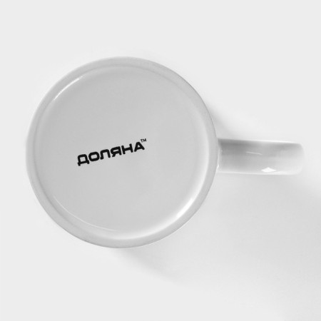 Mug ceramic shares "Classic", 390 ml, white color-3