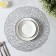 A set of serving napkins on the table “Spider Web”, D = 38 cm, 4 pcs, silver color