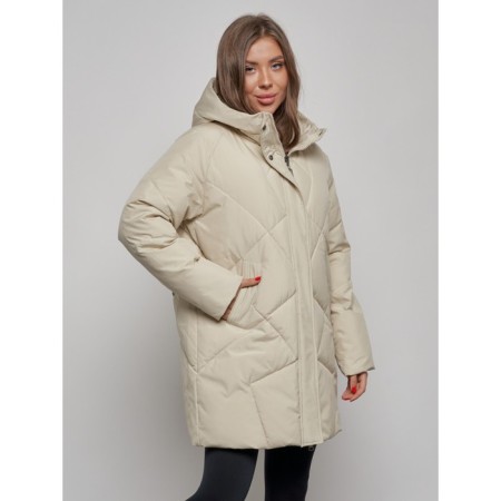 Winter jacket, size 52, beige color-5