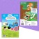 Books with stickers "Funny face", 2 pcs, blue tractor