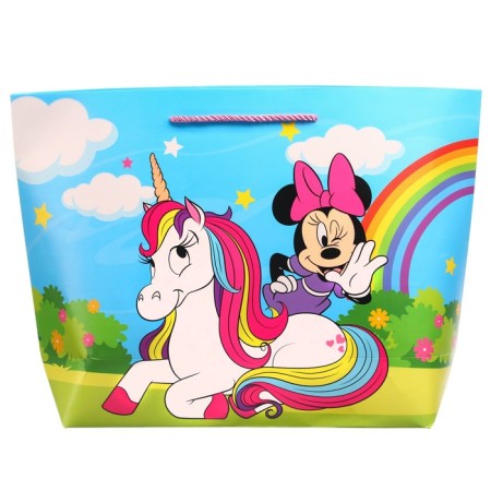 Gift package, 46x31x13 cm, packaging, Minnie Mouse and unicorn-4