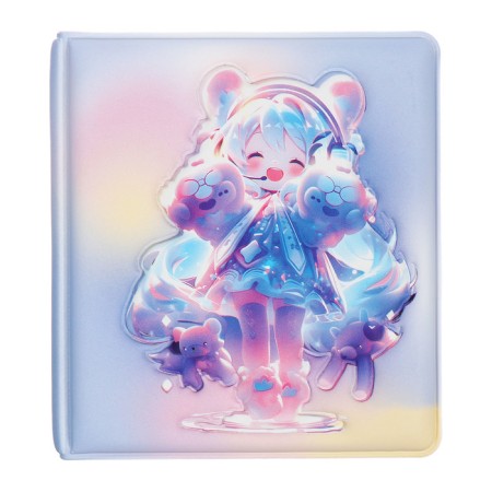 Notebook Gift Book 96l, line, color block, PVC 3D anime cover (9.5x10.5cm)