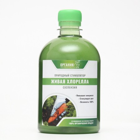 Suspension "Organic+" "Living chlorella", 0.5 liters