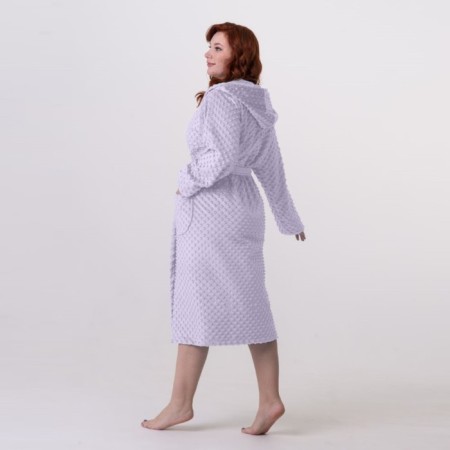 Women's bathrobe, size 44, fuchsia color-2