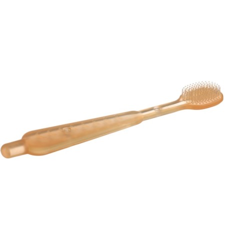 A set of teeth teething, childish, crumb, brush, massager for gums, from 3 months., Orange color.-11