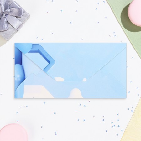 Money envelope "Happy Birthday!" glitter, cats, 17x8.5 cm-2