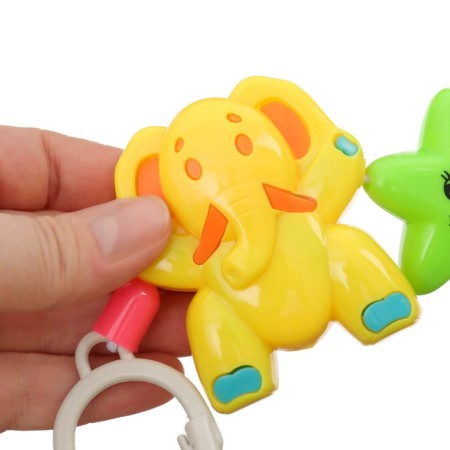 Stretching to a stroller/crib "Elephants", 3 toys, color mix, crush me-10