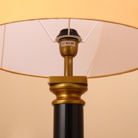 Luminaire "Lister" genuine leather 1x40W, E27, 56x56x85 cm-7