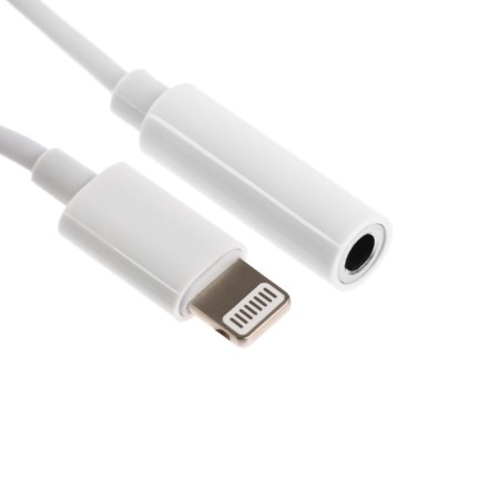 Lightning adapter on Jack 3.5, music + headset, bt, white-1