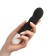 Vibrator with stimulation of the point G, 17 x 3.5 cm, black