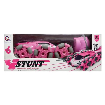 Radio controlled machine "Stuff", with a battery, smoke, pink color-14